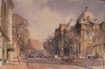 Winter Morning, Victoria and Albert Museum, 1990 by Trevor Chamberlain